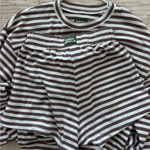 Daily Drills Tops - Daily Drills Striped Set